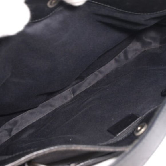 GUCCI GG Pattern Canvas Leather Dark Gray Tote bag Shoulder bag - Picture 6 of 9